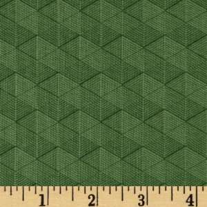  44 Wide Chinoiserie Diamonds Green Fabric By The Yard 