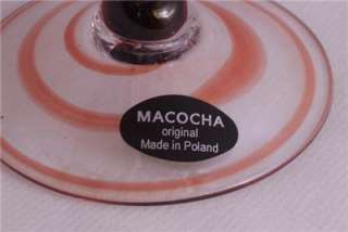 Macocha Glassware Candle Holder Blown Glass Poland  
