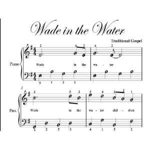  Wade in the Water Easy Piano Sheet Music Christian Books
