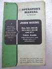 JOHN DEERE 901 901H ++ TOOL BARS SERIES MANUAL TRACTOR