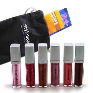 Styli Style 6 pc. Plastique Hi Shine Lip Gloss Kit   Naturals