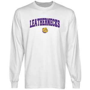  Western Illinois Leathernecks White Logo Arch Long Sleeve 