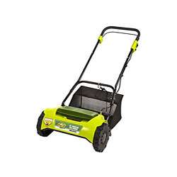   Joe 16 in 24 volt Cordless Electric Reel Lawn Mower with Grass Catcher