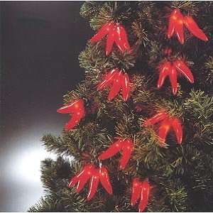  Set of 35 Red Chili Pepper Christmas Lights #ES62 320 