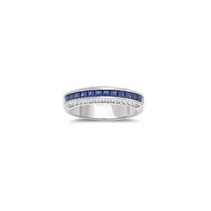  Sapphire Ring   0.90 Cts Diamond & Sapphire Ring in 18K 