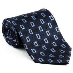 Platinum Ties Mens Blue Deep Necktie  