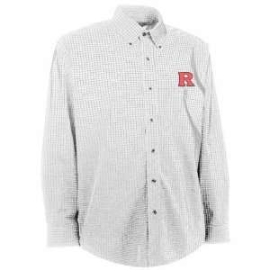  Rutgers Esteem Button Down Dress Shirt (White) Sports 