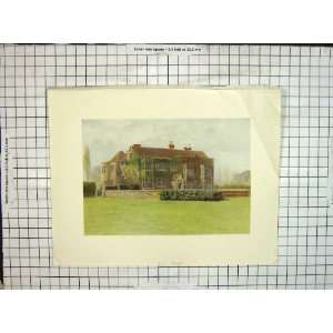   1912 Damaged Print View Smallfield Place Mansion House