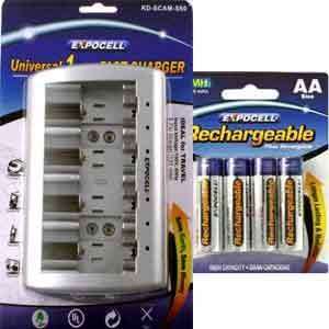  Universal Charger & AA Battery Pack Electronics