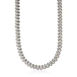  3.00 ct. t.w. Diamond Tennis Necklace In Sterling Silver 