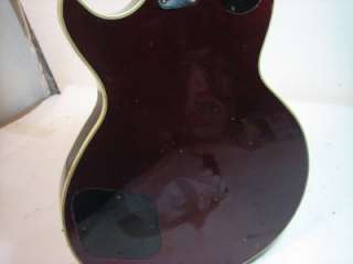 W120) Vintage Maroon Hondo II Electric Guitar  