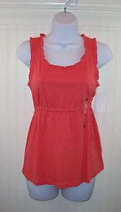 Coral Polo Jeans Company Ralph Lauren Ladies Tank Top NWT  