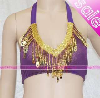 New belly dance costume top bra Free size 9 colours  