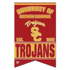   USC Trojans 26 x 17 Cardinal Felt Dovetail Banner