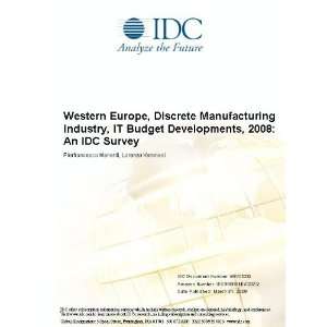   IT Budget Developments, 2008 An IDC Survey [ PDF] [Digital