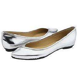 Prari Rina Silver Flats (Size 9.5)  