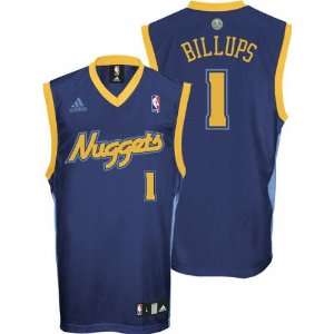  Chauncey Billups Navy Adidas NBA Replica #1 Denver Nuggets 