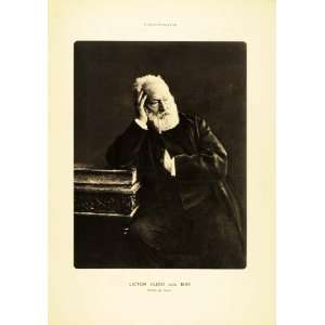 1935 Victor Hugo Portrait Photogravure Felix Nadar RARE   Original 