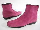 AUTH PRADA SPORT Pink Suede Zip Up Ankle Boots Sz 39 9
