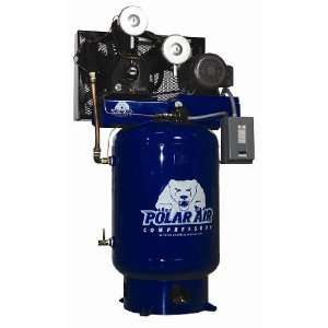   15/20 HP 3 Phase 120 Gallon Vertical Air Compressor 