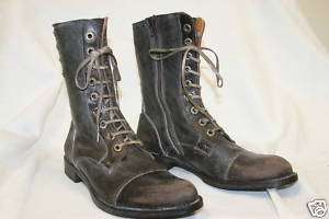 Levis Womens Combat Brown Leather Boots Sz. 7.5 / 39  