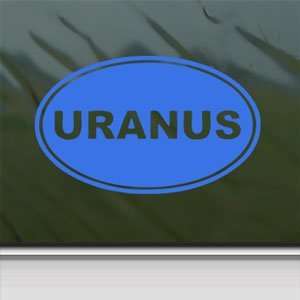  Uranus Euro Ovel Blue Decal Car Truck Window Blue Sticker 