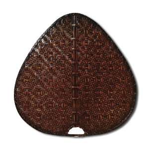   18 Wide Oval, Woven Bamboo, UL Damp, Antique Blade