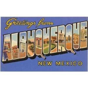  Greetings from Albuquerque, New Mexico, New Mexico Magnet 