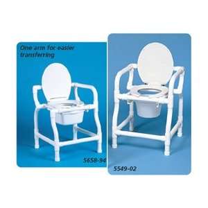  3 in 1 PVC Commode   Commode with One Arm   Model 565894 