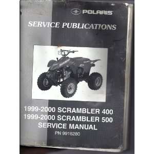  Polaris 1999   2000 Scrambler 400 & 500 Service Manual, PN 