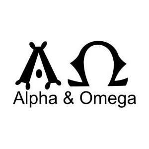  Tattoo Stencil   Symbol for Alpha & Omega   #470 Health 