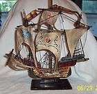 wood sailing ship model galleon 8 wooden hand crafted wood