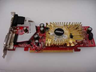 MSI NVidia GeForce 6008071R PCI e 7500LE 256MB 64Bit DVI VGA Desktop 