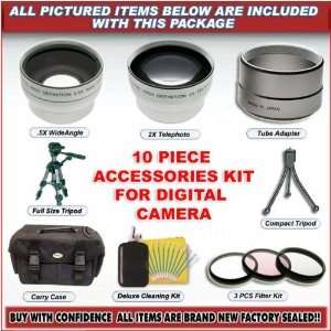    10 PC SUPER ACCESSORY KIT FOR CANON A75 A60 A70 NEW Electronics