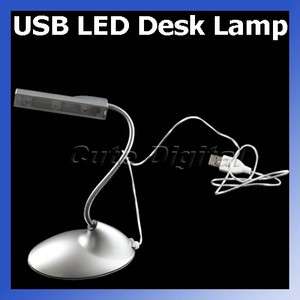 New USB LED Desk Lamp Light Flexible White Light For PC Laptop  