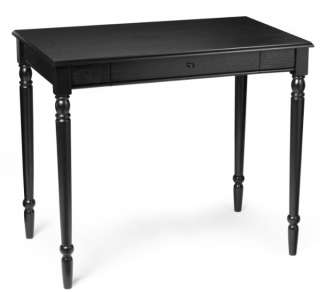 French Country Black Wood Office Computer Desk Table 095285409358 