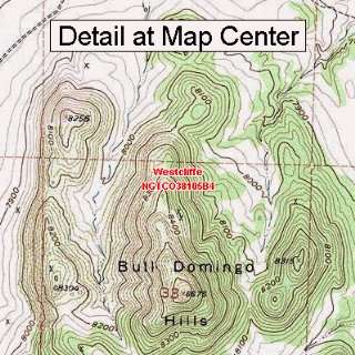  USGS Topographic Quadrangle Map   Westcliffe, Colorado 