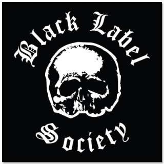 BLACK LABEL SOCIETY Zakk Wylde bumper sticker 4 x 4  