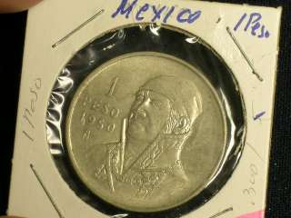 1950 Mexico 1 Peso    Silver coin (0711 19)  