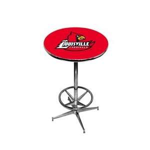  Louisville Cardinals Pub Table w/ Foot Ring Base Kitchen 