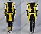 Mortal Kombat Ninja Scorpion Black and Yellow Cosplay Costume