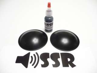 25 Poly Dome Speaker / Subwoofer Dust Cap Kit  