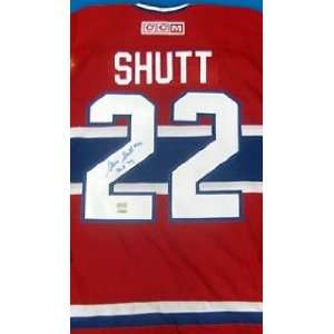  Steve Shutt autographed Hockey Jersey (Montreal Canadiens 