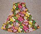 Gap girls brown floral strapless dress sz 14 16 fully lined EUC