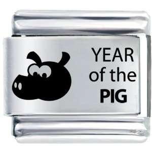  Year Of The Pig Animals Italian Charms Bracelet Link 