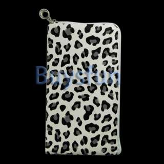 New Leopard Zipper Case Bag Wallet Pouch for Apple iPhone 4 4G 4S 3G 