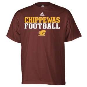 Central Michigan Chippewas Maroon adidas 2011 Football Practice T 