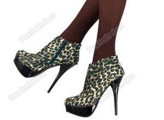 Fashion Vogue Lady Platform Pump High Heels Ankle Booties Shoes  