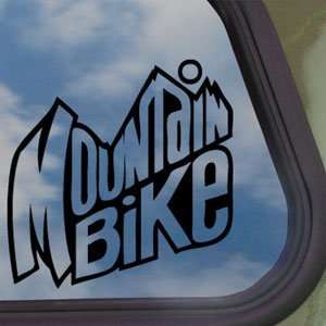  Mountain Bike Black Decal Car Truck Bumper Window Sticker 