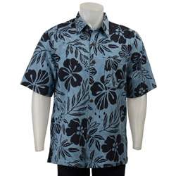 FINAL SALE Caribbean Joe Mens Silk Bahama Batik Shirt   
